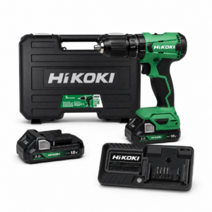 Trapano HiKOKI DV18DAWCZ con due batterie 2Ah, caricabatterie e valigetta